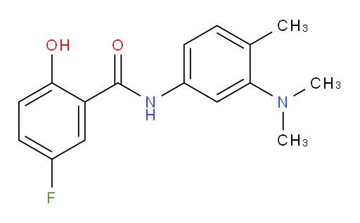 N-(3-(dimethylamino)-4-methylphenyl)-5-fluoro-2-hydroxybenzamide