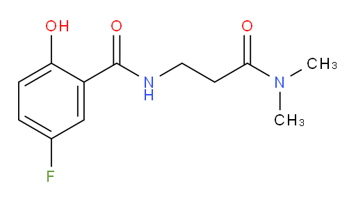 N-(3-(dimethylamino)-3-oxopropyl)-5-fluoro-2-hydroxybenzamide