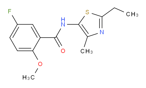 N-(2-ethyl-4-methylthiazol-5-yl)-5-fluoro-2-methoxybenzamide