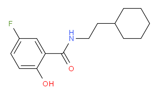 N-(2-cyclohexylethyl)-5-fluoro-2-hydroxybenzamide