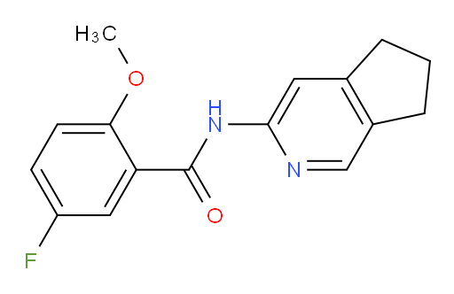 N-(6,7-dihydro-5H-cyclopenta[c]pyridin-3-yl)-5-fluoro-2-methoxybenzamide