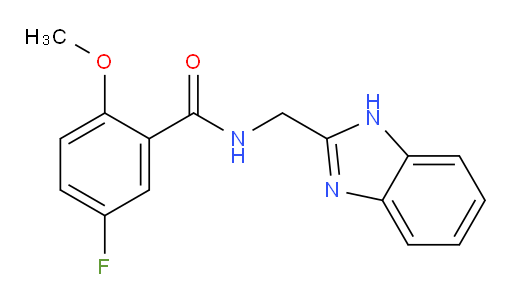 N-((1H-benzo[d]imidazol-2-yl)methyl)-5-fluoro-2-methoxybenzamide
