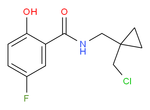 N-((1-(chloromethyl)cyclopropyl)methyl)-5-fluoro-2-hydroxybenzamide