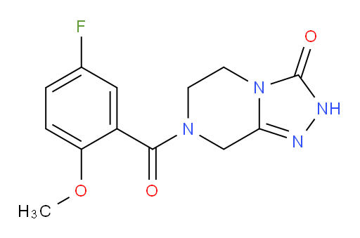 7-(5-fluoro-2-methoxybenzoyl)-5,6,7,8-tetrahydro-[1,2,4]triazolo[4,3-a]pyrazin-3(2H)-one