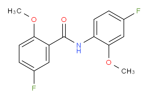 5-fluoro-N-(4-fluoro-2-methoxyphenyl)-2-methoxybenzamide