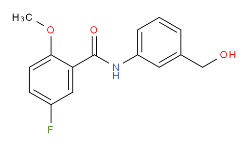 5-fluoro-N-(3-(hydroxymethyl)phenyl)-2-methoxybenzamide