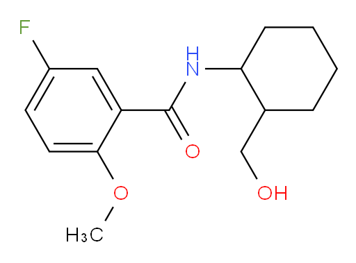 5-fluoro-N-(2-(hydroxymethyl)cyclohexyl)-2-methoxybenzamide