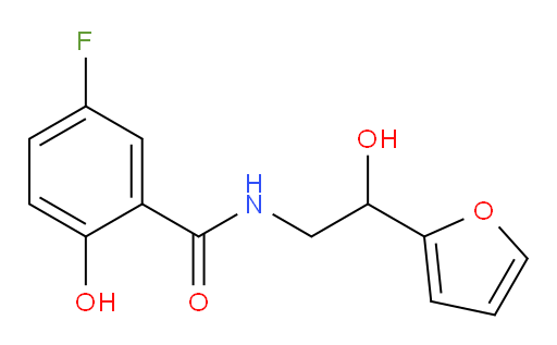 5-fluoro-N-(2-(furan-2-yl)-2-hydroxyethyl)-2-hydroxybenzamide