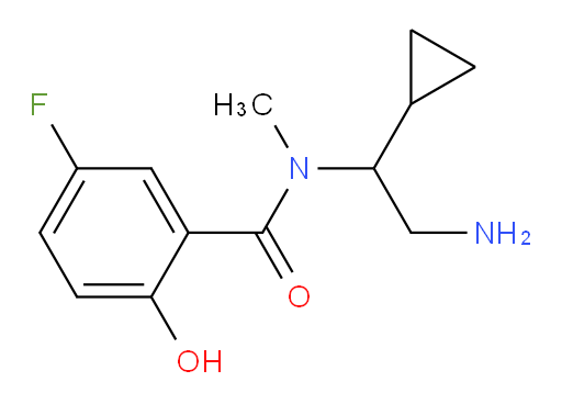 N-(2-amino-1-cyclopropylethyl)-5-fluoro-2-hydroxy-N-methylbenzamide