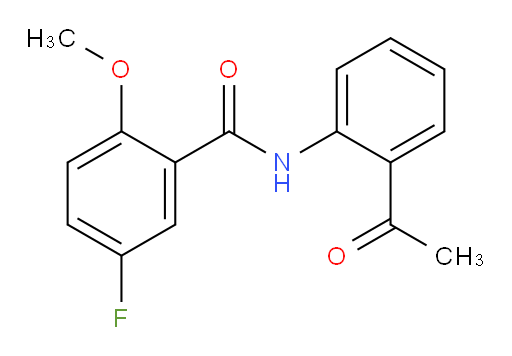 N-(2-acetylphenyl)-5-fluoro-2-methoxybenzamide