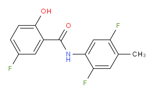 N-(2,5-difluoro-4-methylphenyl)-5-fluoro-2-hydroxybenzamide