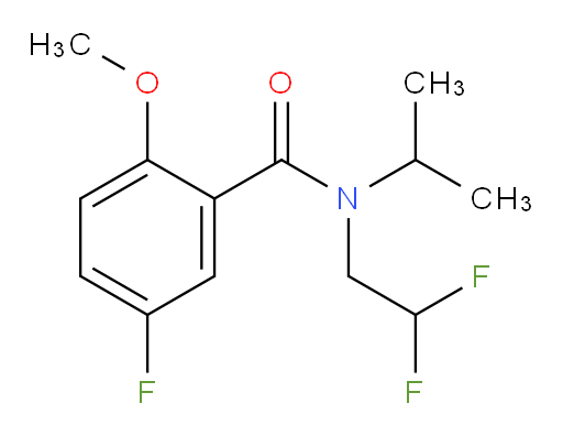 N-(2,2-difluoroethyl)-5-fluoro-N-isopropyl-2-methoxybenzamide