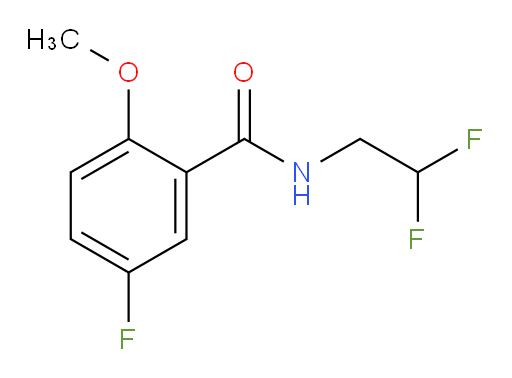 N-(2,2-difluoroethyl)-5-fluoro-2-methoxybenzamide