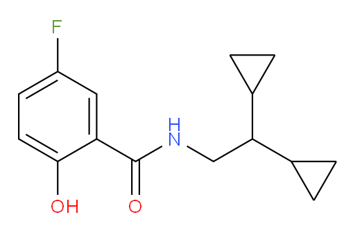 N-(2,2-dicyclopropylethyl)-5-fluoro-2-hydroxybenzamide