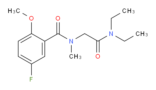 N-(2-(diethylamino)-2-oxoethyl)-5-fluoro-2-methoxy-N-methylbenzamide