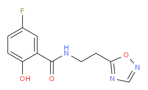 N-(2-(1,2,4-oxadiazol-5-yl)ethyl)-5-fluoro-2-hydroxybenzamide