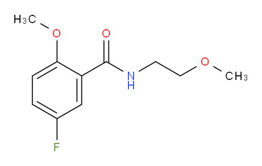 5-fluoro-2-methoxy-N-(2-methoxyethyl)benzamide