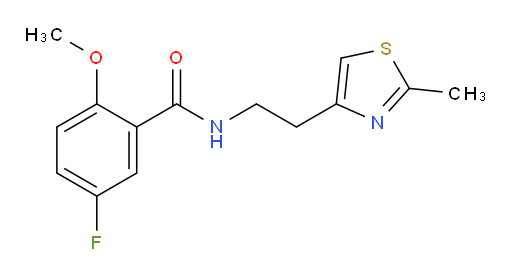 5-fluoro-2-methoxy-N-(2-(2-methylthiazol-4-yl)ethyl)benzamide