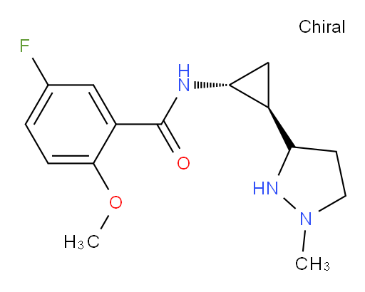 5-fluoro-2-methoxy-N-((1R,2R)-2-(1-methylpyrazolidin-3-yl)cyclopropyl)benzamide
