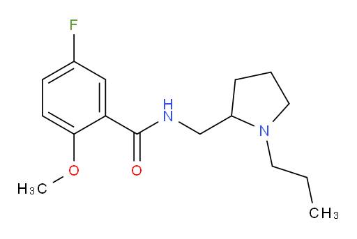 5-fluoro-2-methoxy-N-((1-propylpyrrolidin-2-yl)methyl)benzamide