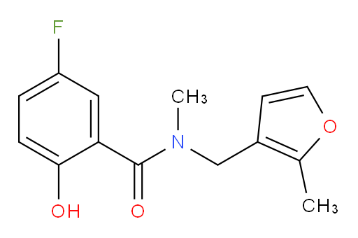 5-fluoro-2-hydroxy-N-methyl-N-((2-methylfuran-3-yl)methyl)benzamide