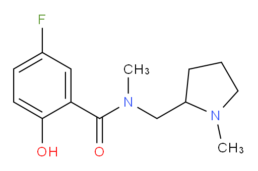 5-fluoro-2-hydroxy-N-methyl-N-((1-methylpyrrolidin-2-yl)methyl)benzamide