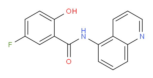 5-fluoro-2-hydroxy-N-(quinolin-5-yl)benzamide
