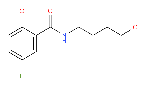 5-fluoro-2-hydroxy-N-(4-hydroxybutyl)benzamide