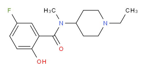 N-(1-ethylpiperidin-4-yl)-5-fluoro-2-hydroxy-N-methylbenzamide