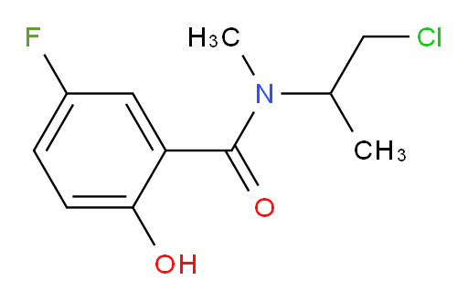 N-(1-chloropropan-2-yl)-5-fluoro-2-hydroxy-N-methylbenzamide