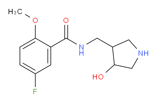 5-fluoro-N-((4-hydroxypyrrolidin-3-yl)methyl)-2-methoxybenzamide
