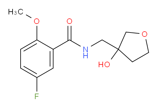 5-fluoro-N-((3-hydroxytetrahydrofuran-3-yl)methyl)-2-methoxybenzamide