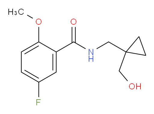 5-fluoro-N-((1-(hydroxymethyl)cyclopropyl)methyl)-2-methoxybenzamide