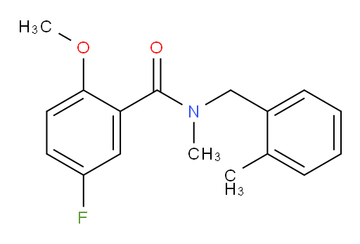5-fluoro-2-methoxy-N-methyl-N-(2-methylbenzyl)benzamide