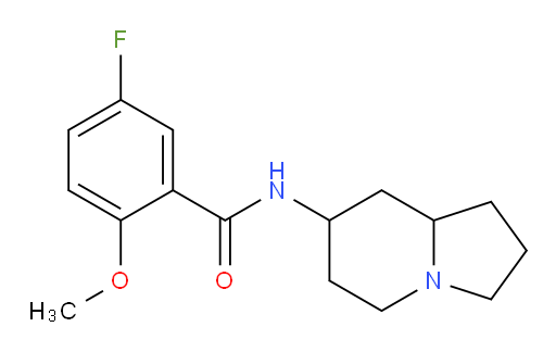 5-fluoro-2-methoxy-N-(octahydroindolizin-7-yl)benzamide