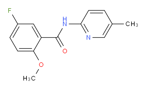 5-fluoro-2-methoxy-N-(5-methylpyridin-2-yl)benzamide