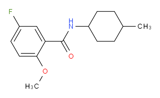 5-fluoro-2-methoxy-N-(4-methylcyclohexyl)benzamide