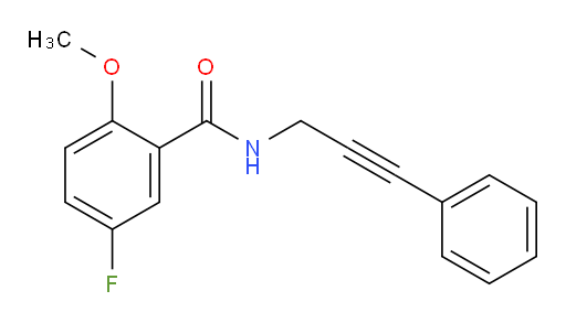 5-fluoro-2-methoxy-N-(3-phenylprop-2-yn-1-yl)benzamide