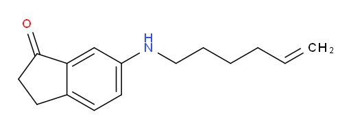 6-(hex-5-en-1-ylamino)-2,3-dihydro-1H-inden-1-one