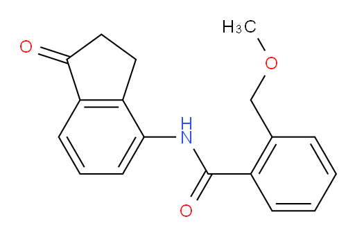 2-(methoxymethyl)-N-(1-oxo-2,3-dihydro-1H-inden-4-yl)benzamide