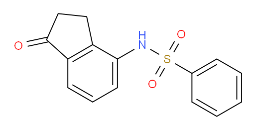 N-(1-oxo-2,3-dihydro-1H-inden-4-yl)benzenesulfonamide