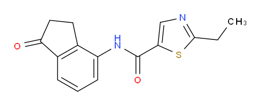 2-ethyl-N-(1-oxo-2,3-dihydro-1H-inden-4-yl)thiazole-5-carboxamide