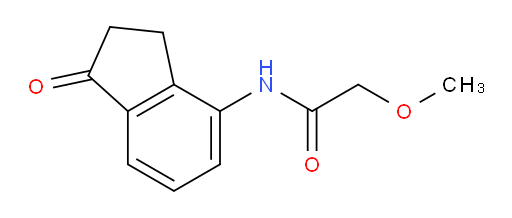 2-methoxy-N-(1-oxo-2,3-dihydro-1H-inden-4-yl)acetamide