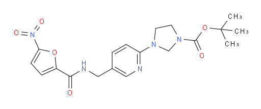 tert-butyl 3-(5-((5-nitrofuran-2-carboxamido)methyl)pyridin-2-yl)imidazolidine-1-carboxylate