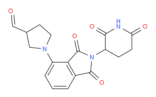 1-(2-(2,6-dioxopiperidin-3-yl)-1,3-dioxoisoindolin-4-yl)pyrrolidine-3-carbaldehyde