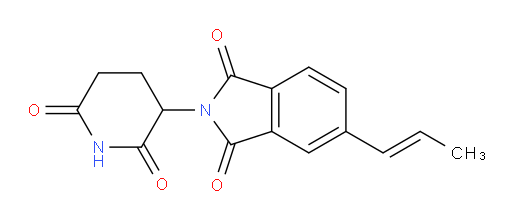 (E)-2-(2,6-dioxopiperidin-3-yl)-5-(prop-1-en-1-yl)isoindoline-1,3-dione