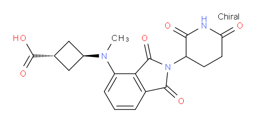(1r,3r)-3-((2-(2,6-dioxopiperidin-3-yl)-1,3-dioxoisoindolin-4-yl)(methyl)amino)cyclobutanecarboxylic acid
