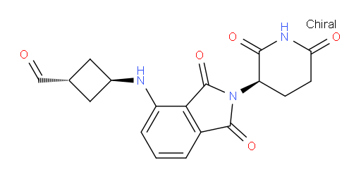 (1R,3r)-3-((2-((R)-2,6-dioxopiperidin-3-yl)-1,3-dioxoisoindolin-4-yl)amino)cyclobutanecarbaldehyde