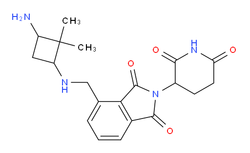 4-(((3-amino-2,2-dimethylcyclobutyl)amino)methyl)-2-(2,6-dioxopiperidin-3-yl)isoindoline-1,3-dione