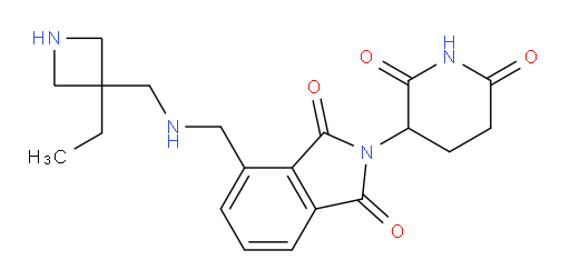 2-(2,6-dioxopiperidin-3-yl)-4-((((3-ethylazetidin-3-yl)methyl)amino)methyl)isoindoline-1,3-dione